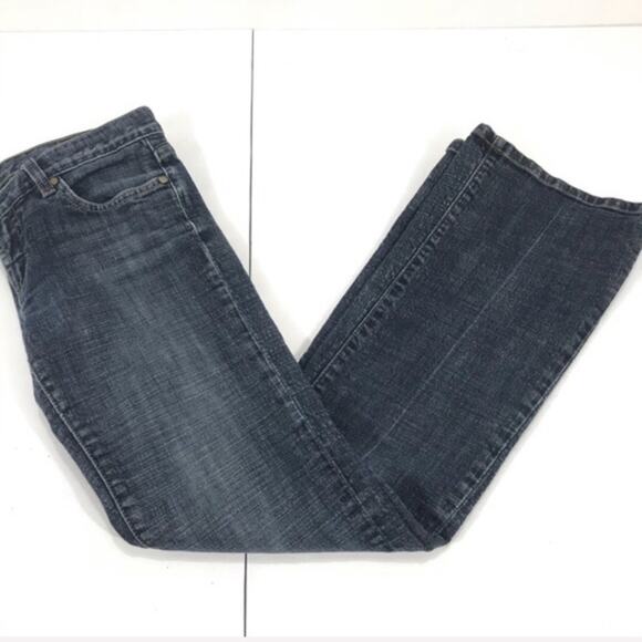 Bebe Carmen Interlk Bootcut Jeans Dark Blue Size 29 Petite - Picture 9 of 9